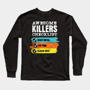 Awesome killers checklist Long Sleeve T-Shirt